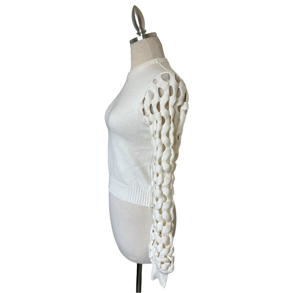 MARIA PAVAN SOFT WINTER WHITE KNIT TOP XS - Picture 3 of 11